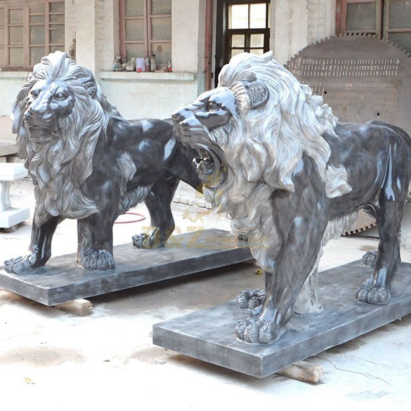 Lion statues