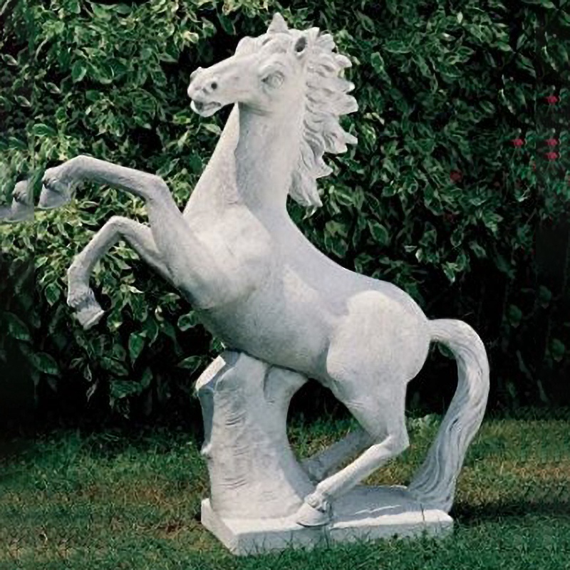 Jumping horse statue