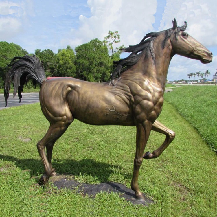 medium horse bronze sculpture