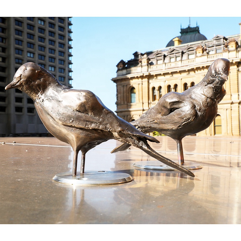 abstract metal bird sculptures