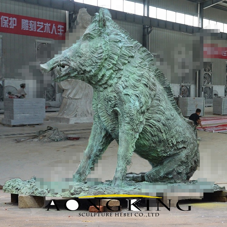Bronze Wild Boar Sculpture for Sale