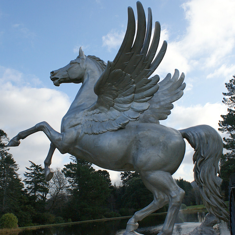 winged horse sculpture