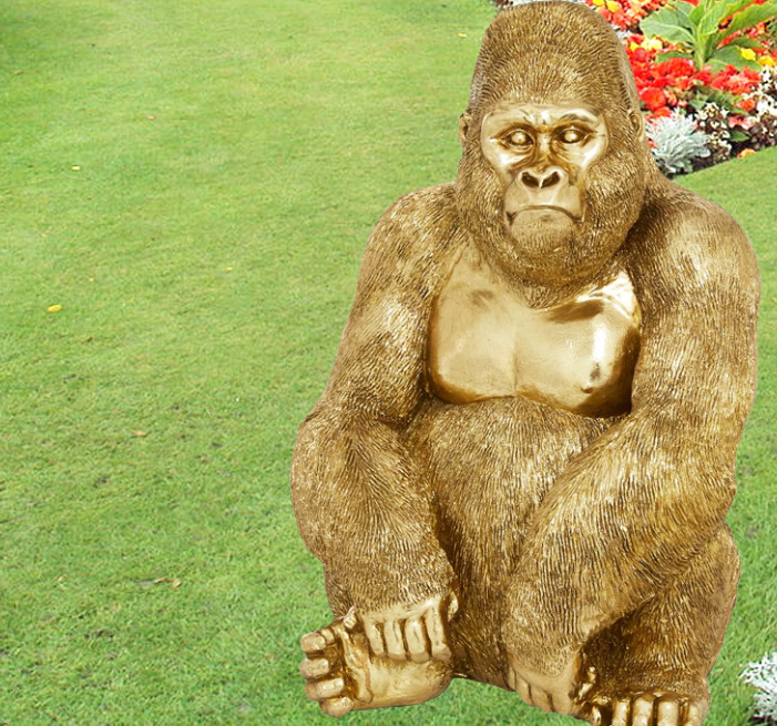 life-size gorilla statue for sale