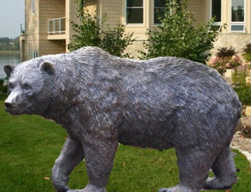 Popular Lawn Ornament High-Quality Bronze Statue Bear