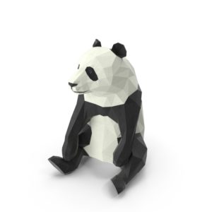 Panda sculpture