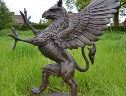 Majestic Presence Garden Ornament Bronze Statue Griffin