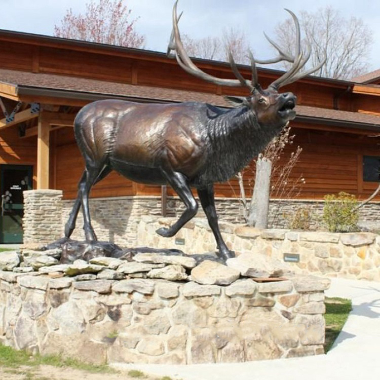 leisurely elk sculpture
