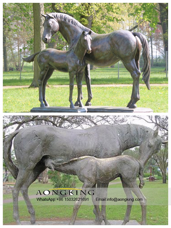 Art sculpture Horse