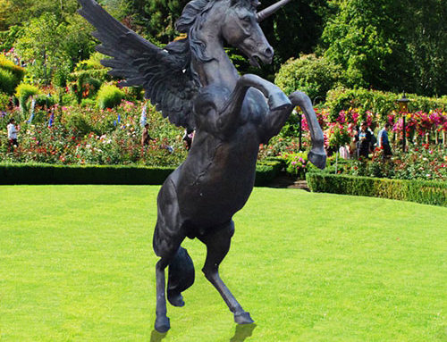 Majestic Harmony Mystic Angel Unicorn Bronze Statue