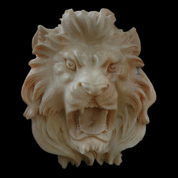 modern lion head sculpture