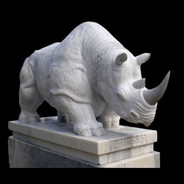 modern rhino sculpture