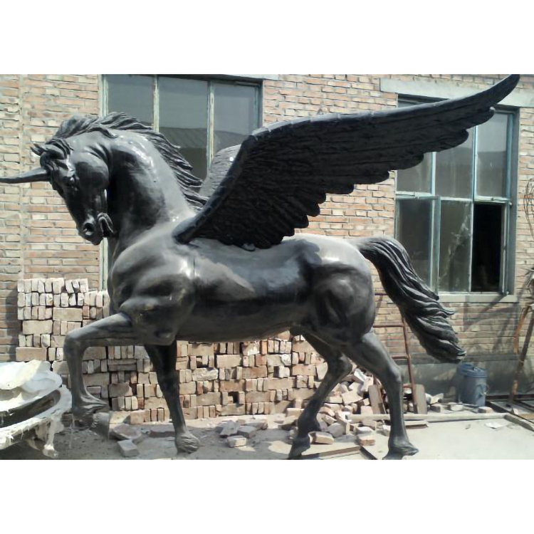 metal winged horse