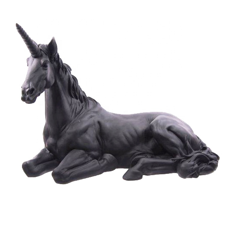 unicorn bronze statue