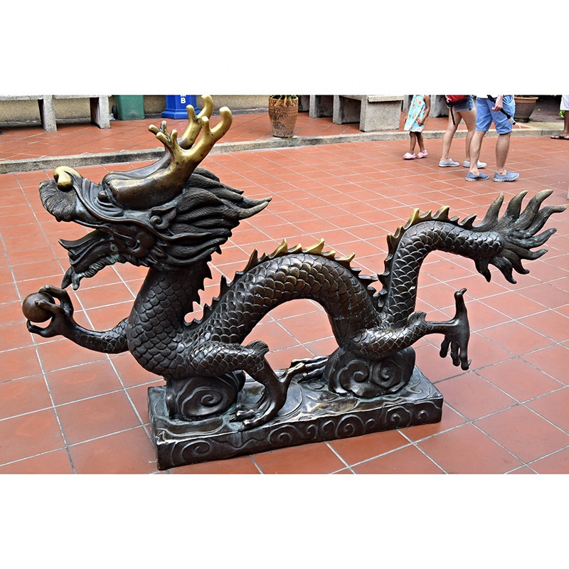 dragon bronze statue