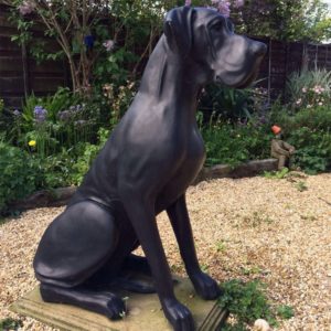 modern dog sculpture
