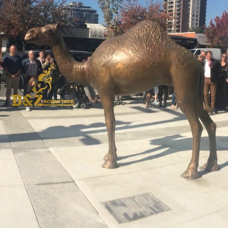 the bronze camel sculpture