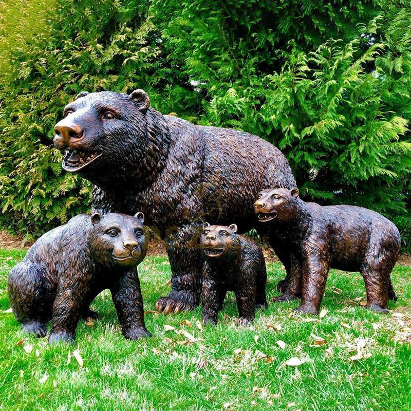brown bear sculpture