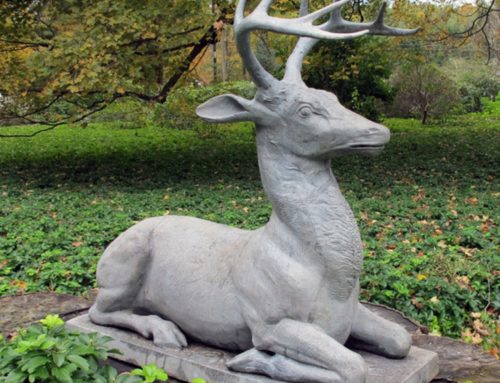 Stone deer sculpture for you
