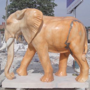 Elephant marble statue