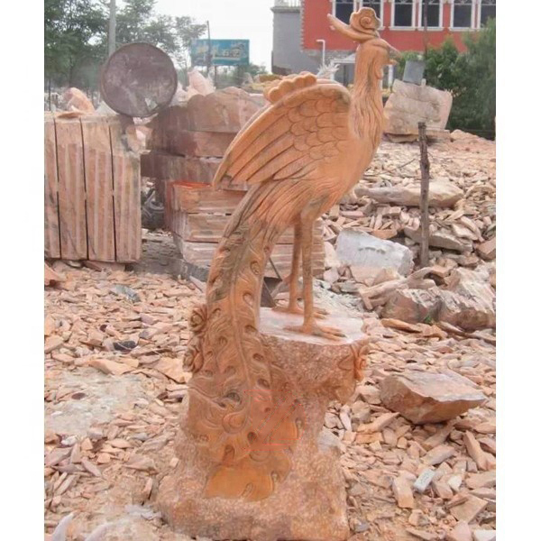 Chinese phoenix stone statue