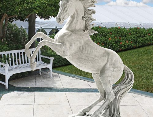 White marble horse sculpture for sale