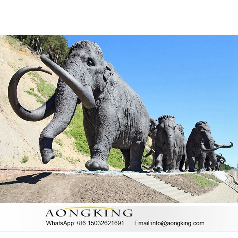 Resin elephant statue