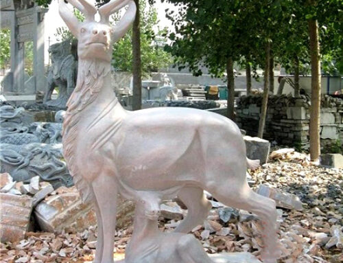 Modern sculpture deer