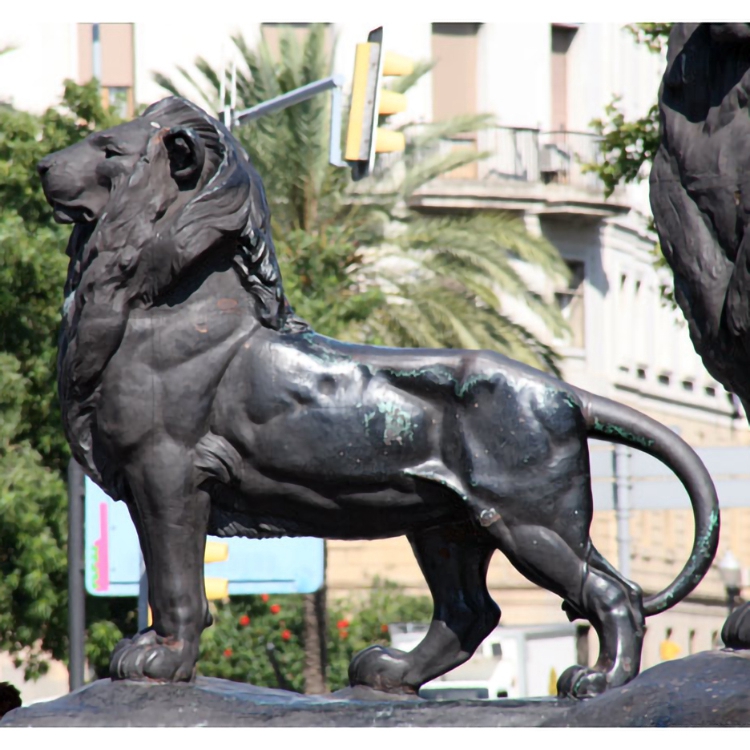 custom medium lion sculpture