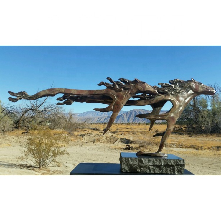 abstract art horses sculpture