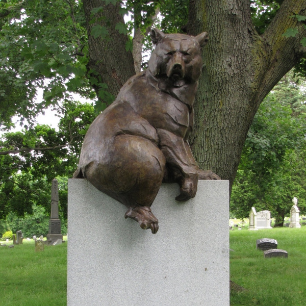 life size bear sculpture