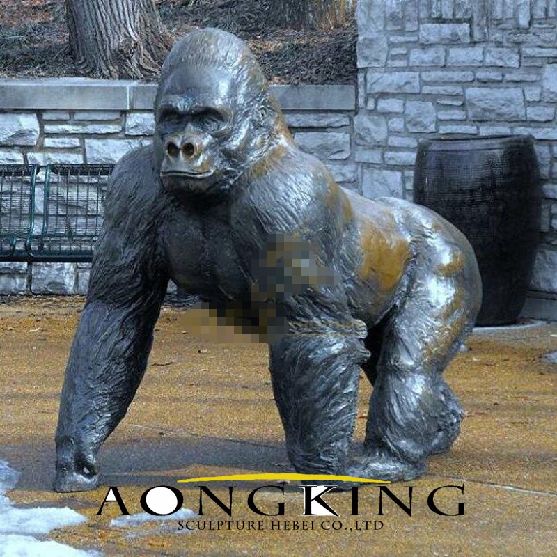 Chimpanzee Bronze Sculpture