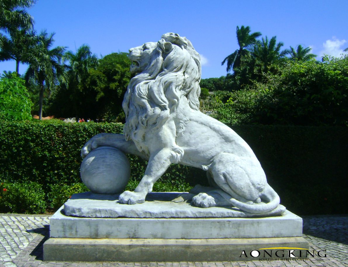 China lion stone sculpture for sale