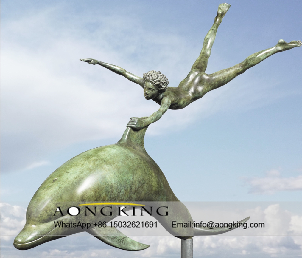 dolphin art sculpture
