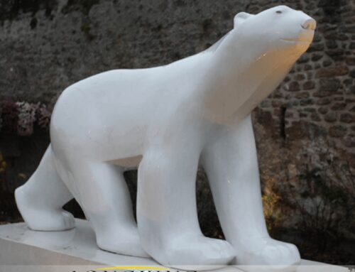 Life-Size Large Fiberglass Outdoor Decor Polar Bear Statue