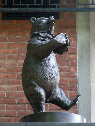 Dancing bear statue