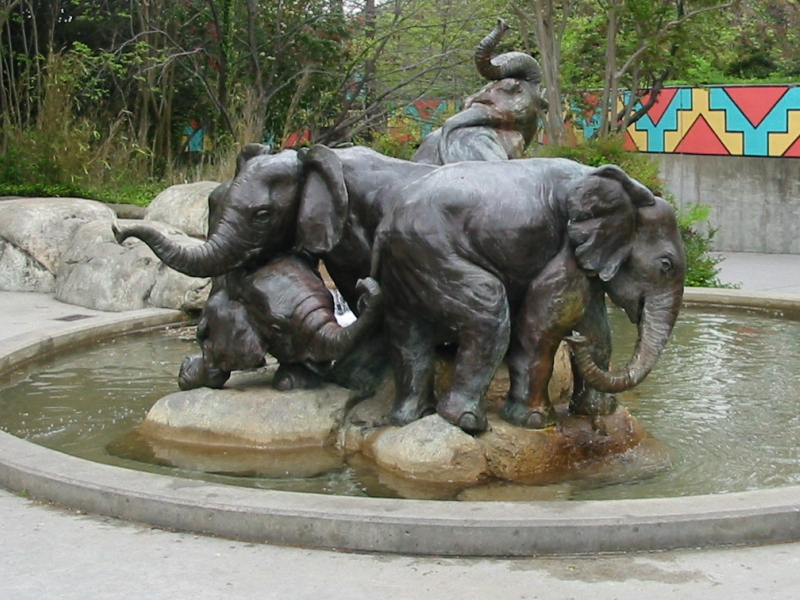 bronze elephant statue sculpture