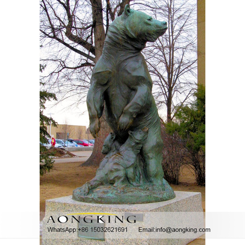 beer animal bronze statue