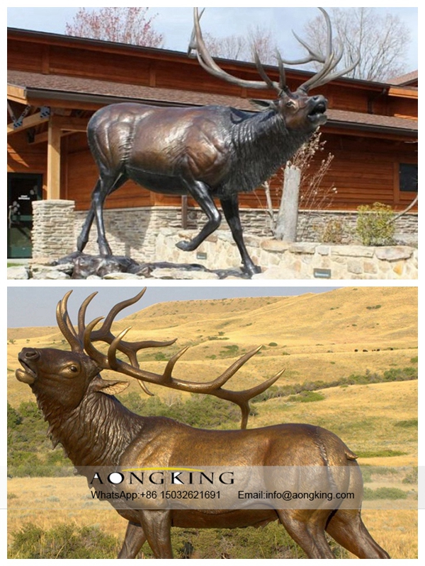Large Bronze Moose