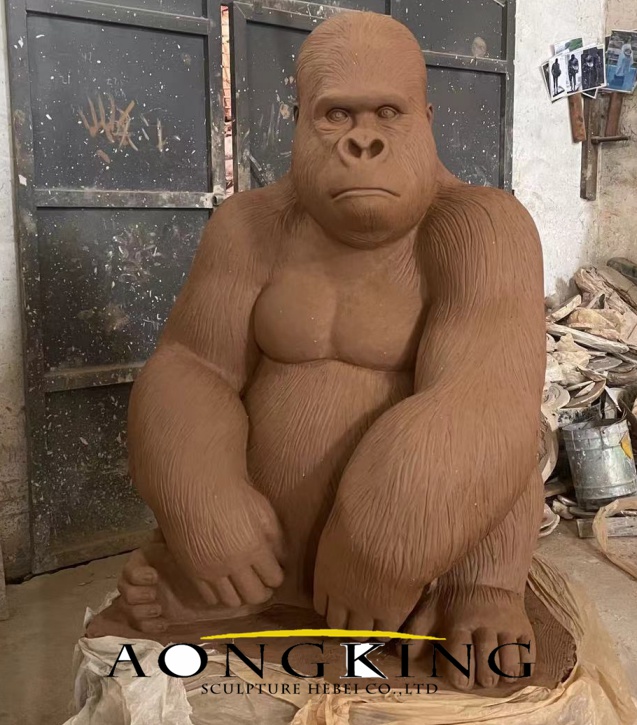 gorilla clay sculpture 2