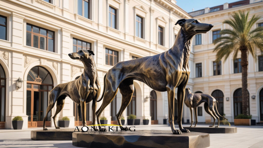 greyhounds statues from Aongking