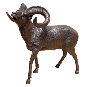 Bronze antelope sculpture