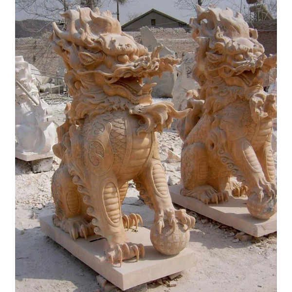 Large Chinese dragon stone sculpture