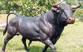 Spanish bullfight statue