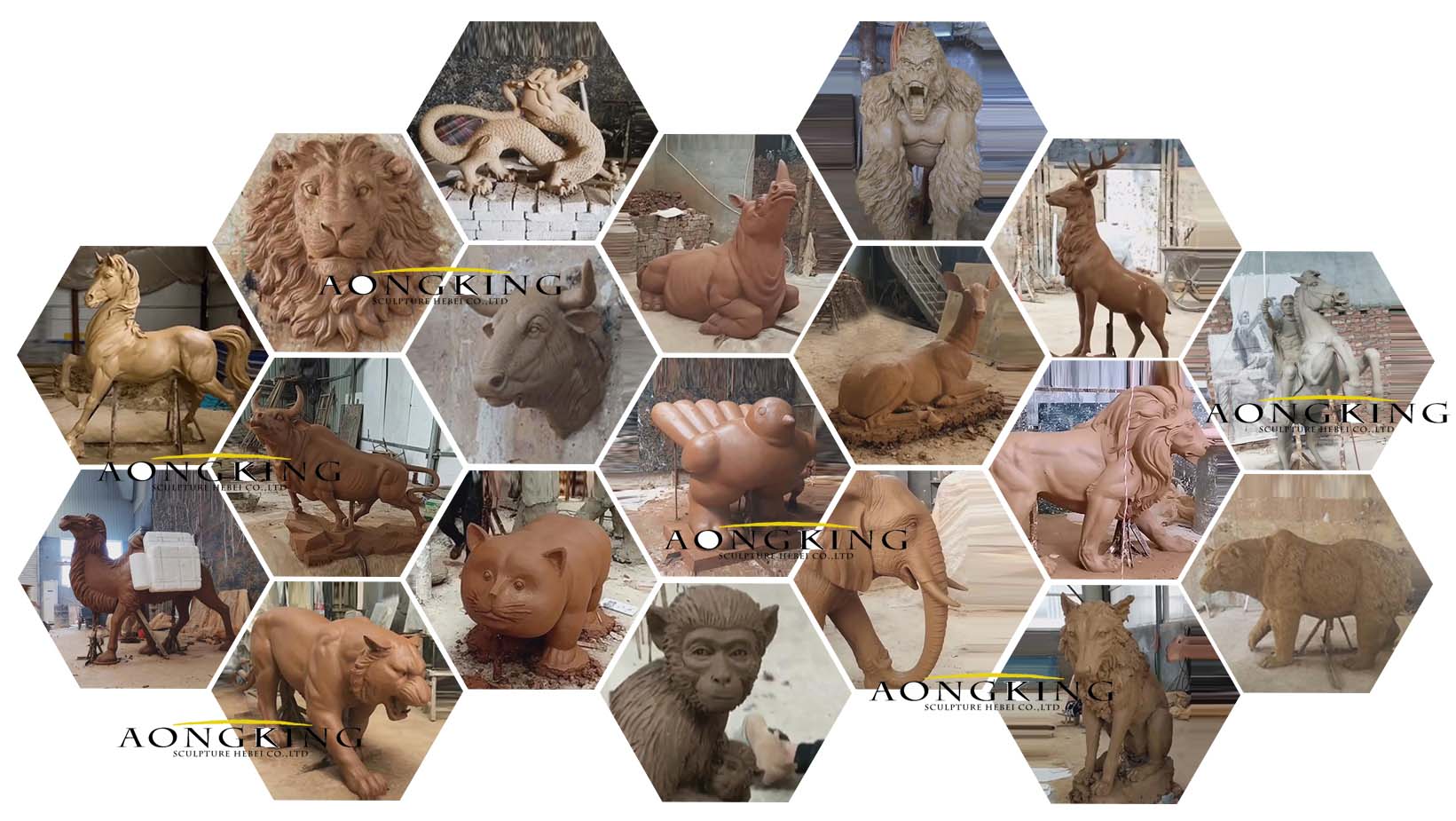 animals clay sculpture