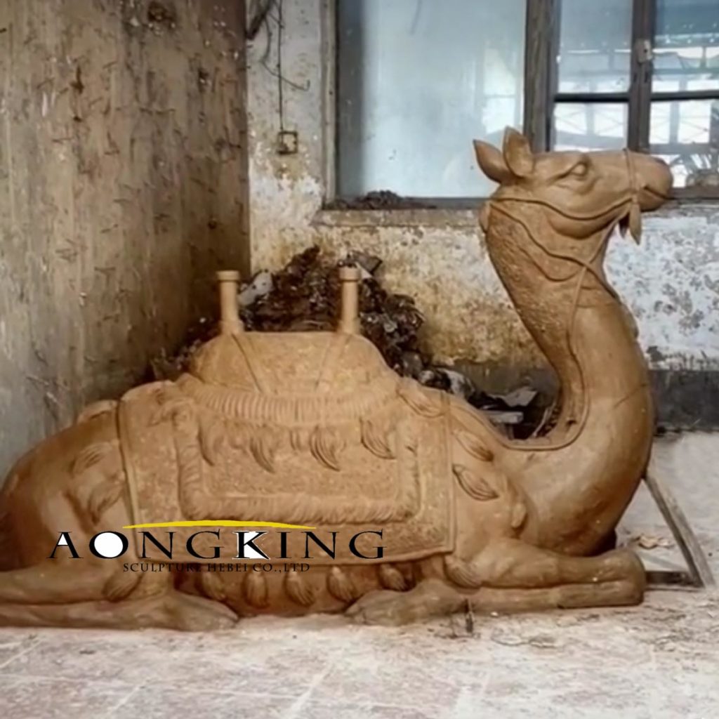 Model of Hand cast camel sculpture 