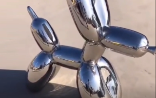balloon dog outdoor decor