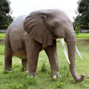 massive backyard elephant statue