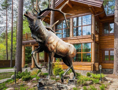 New Design Moose Bronze Sculpture For Animal Gallery