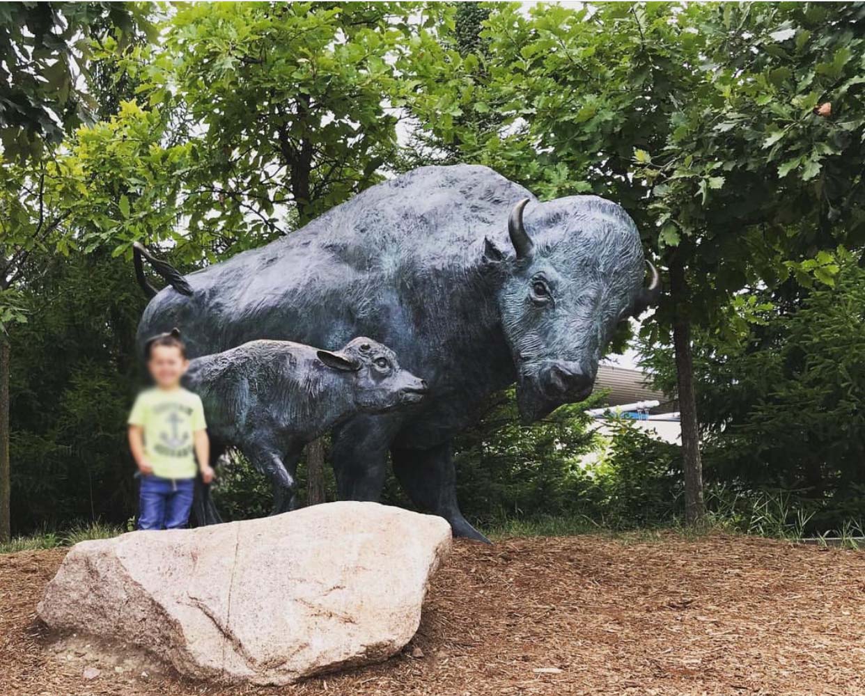 Life Size Garden Popular Buffalo & Bison Statues