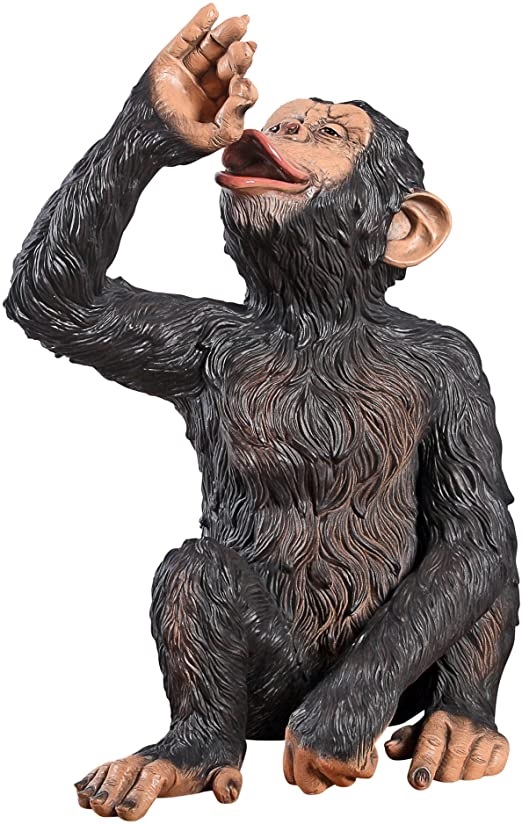 Funny Animal Decoration Drinking Monkey Resin Sculpture